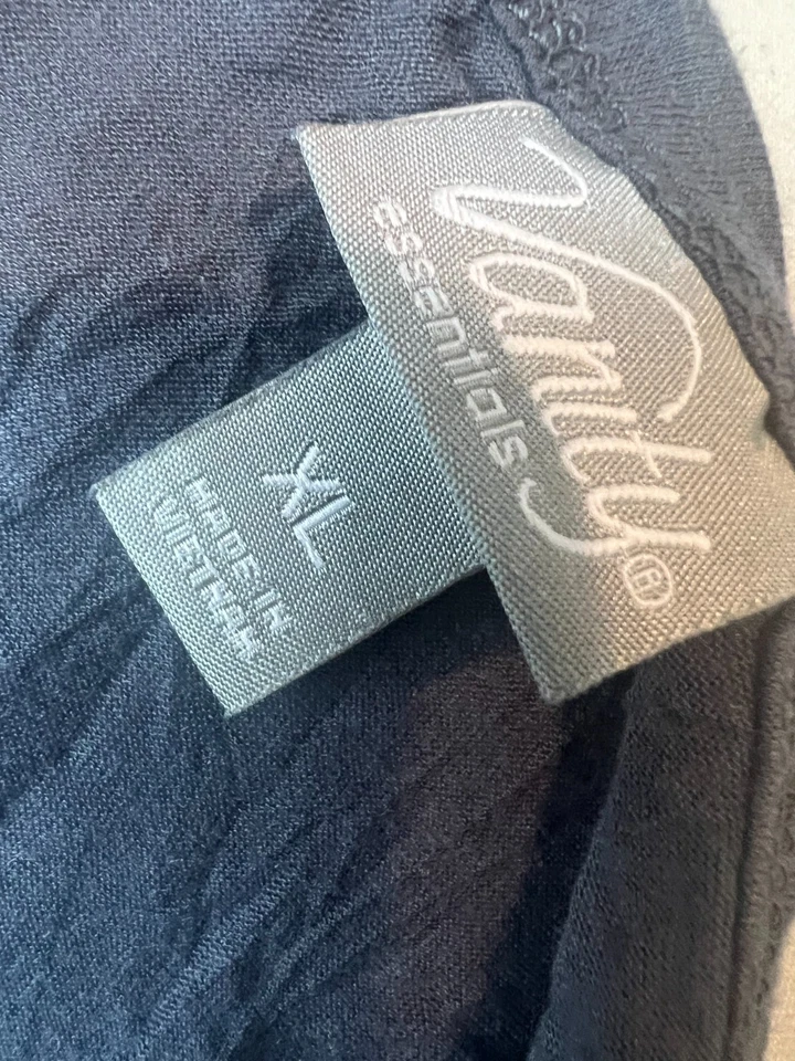 Camiseta sin mangas Y2K Babydoll ribete de encaje cami XL extra grande Elena Gilbert años 90 boho gris Foto 3 de 4