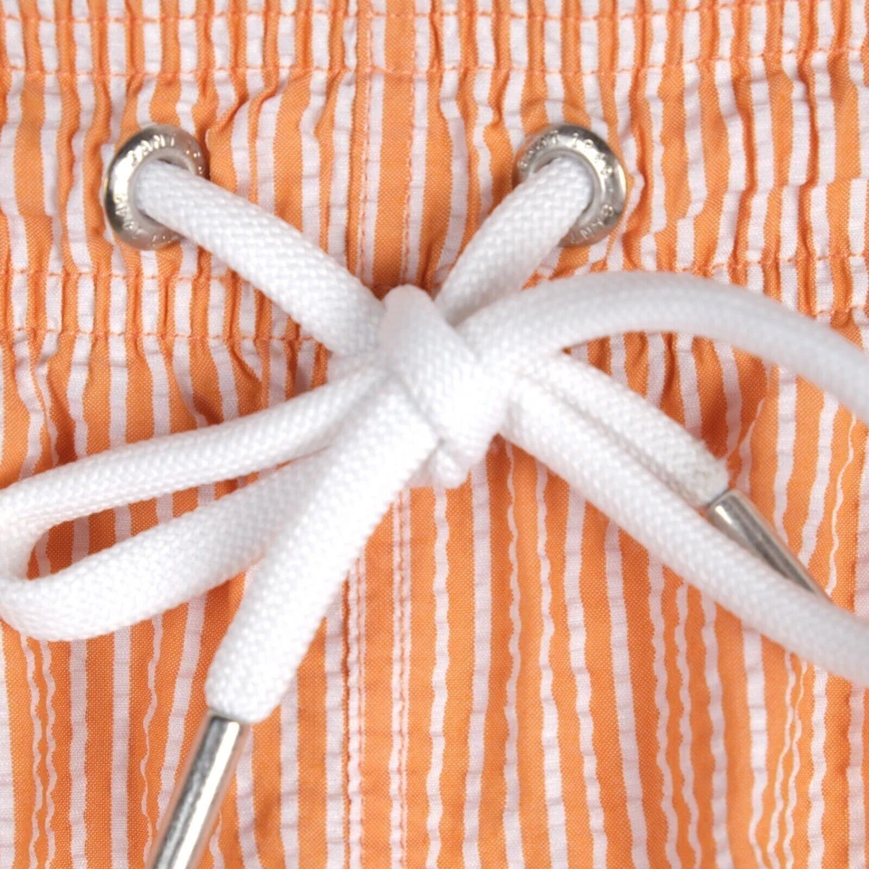 GANT 男式游泳短裤橙色条纹 L 码短裤海洋夏季 — 第 4/4 张图片