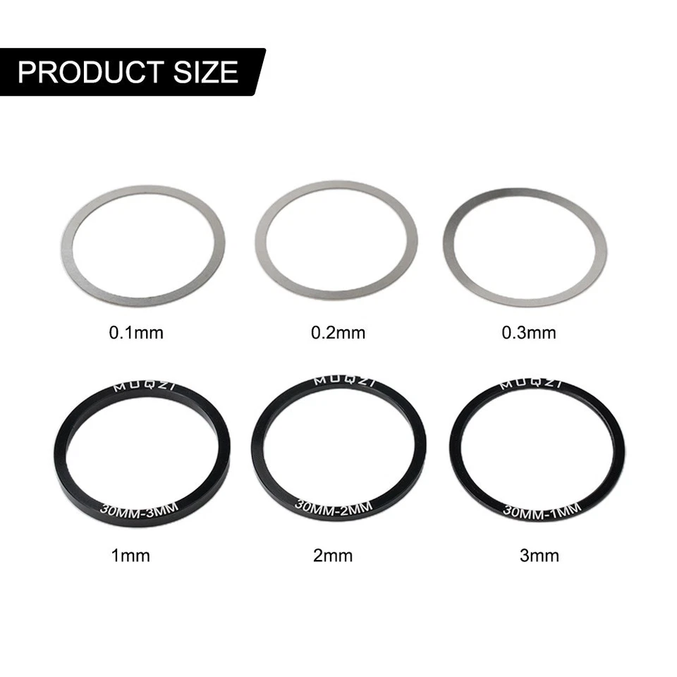 Bottom Bracket Washer 24mm 30mm Crankset Shim For BB86/91/92/BB30/PF30 - Image 2 of 4
