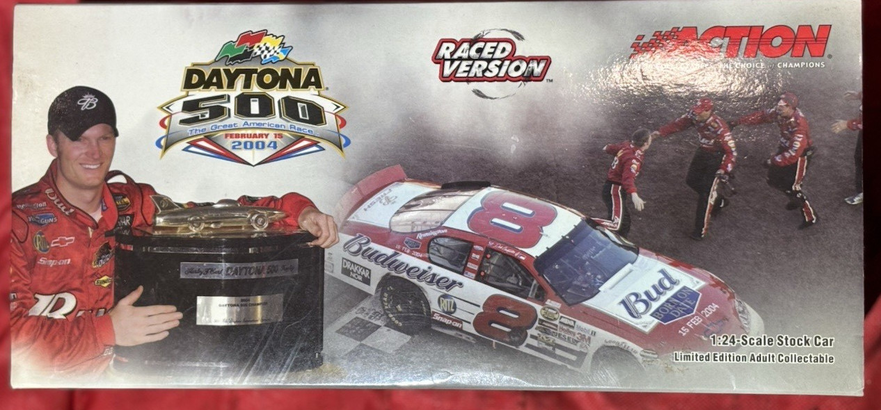 2004 Dale Earnhardt Jr #8 Budweiser 2004 Daytona 500 Raced Version