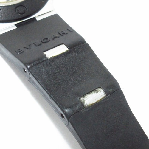 Auth BVLGARI Aluminum AL38A L16835 Black Men's Wrist Watch - Picture 11 of 12