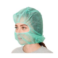 Polypropylene Hood, Disposable Catering Bonnets, Hairnet & Beard Cover Combo ...