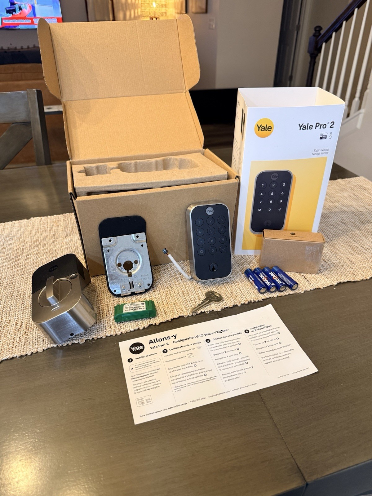 YALE Pro 2 Keypad Lock, Satin Nickel, YRD614-ZW2-619