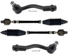Front Left & Right Inner and Outer Tie Rods For Kia Soul 2010-2011