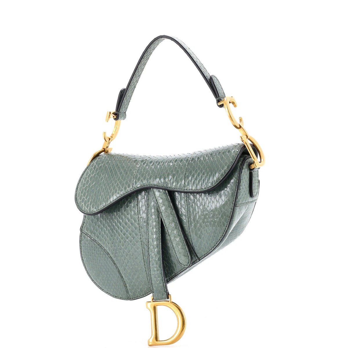 Christian Dior Saddle Handbag Python Mini | eBay