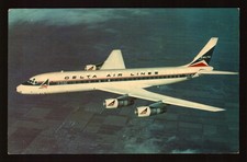 POSTCARD : VINTAGE AIRPLANE - DELTA AIR LINES DC-8 FANJET