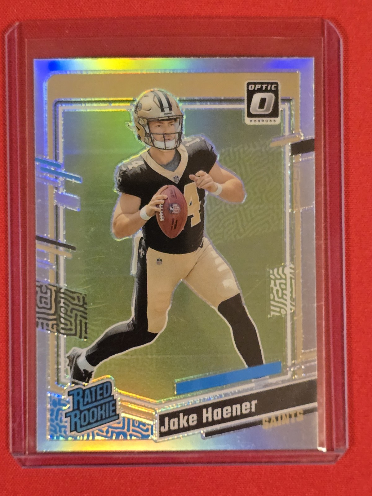 2023 Panini Donruss Optic - Rated Rookie Jake Haener #277 Holo Prizm (RC)