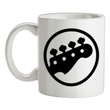 Bass Guitar Headstock - Ceramic Mug - Guitars Play Player Rock Music