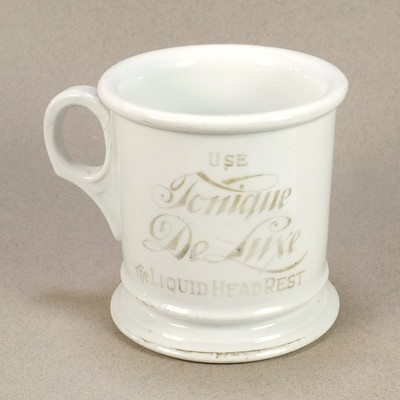 Koken Tonique De Luxe Barbershop Advertising Shaving Mug   Antique Early 1900s