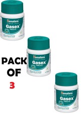 Himalaya Gasex Tablets Ayurvedic Herbal Wellness 100 Tabs Pack of 3