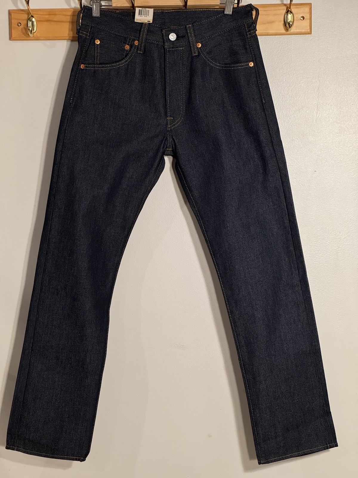 NEW Levi's Raw Denim 501 Men's 28 x 30 2021 Deadstock Dark Rinse Blue Jeans