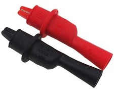 AC15 Insulated Test Probe Push On Alligator Clips Crocodile Clamps Use for