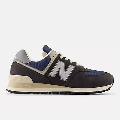 New Balance Men's 574 Sneakers Black Cement Slate Grey