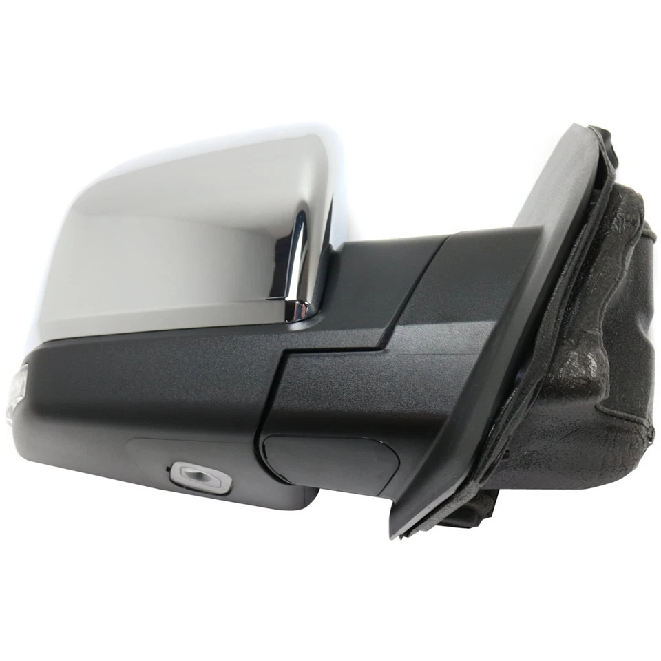 Juego de espejos retrovisores eléctricos para Ford F-150 2015-2018 plegable eléctrico y memoria cromo lámpara de señal Foto 3 de 4