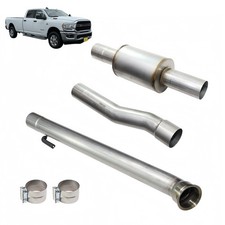 4 Exhaust Pipe With Flexpipe-backmuffler For 19-25 Dodge 6.7l Cummins Diesel