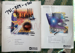 Lot of 2:  1994, 1996 Analog Devices Designer's Reference Manuals Databooks Book