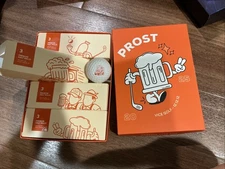 VICE PRO Matte PROST CHARACTERS WHITE BEER GOLF BALLS LIMITED Set 4 OCTOBERFEST
