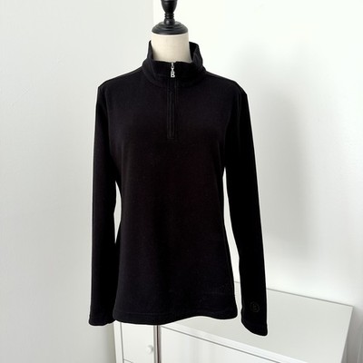 Bogner Women's Black Quarter-Zip Sweatshirt, size M