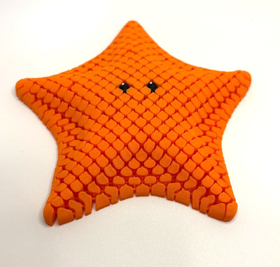 Cute 3D Printed Super Flexible Starfish  Betsie    Poseable Desk Toy / Decor
