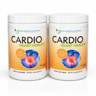 CARDIÓ HEART HEALTH POWDER 2 PACK L-ARGININE ENERGY CIRCULATION DRINK  FAST SHIP