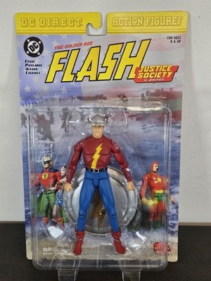 DC Direct Justice Society of America Golden Age Flash Action Figure MOC 2000