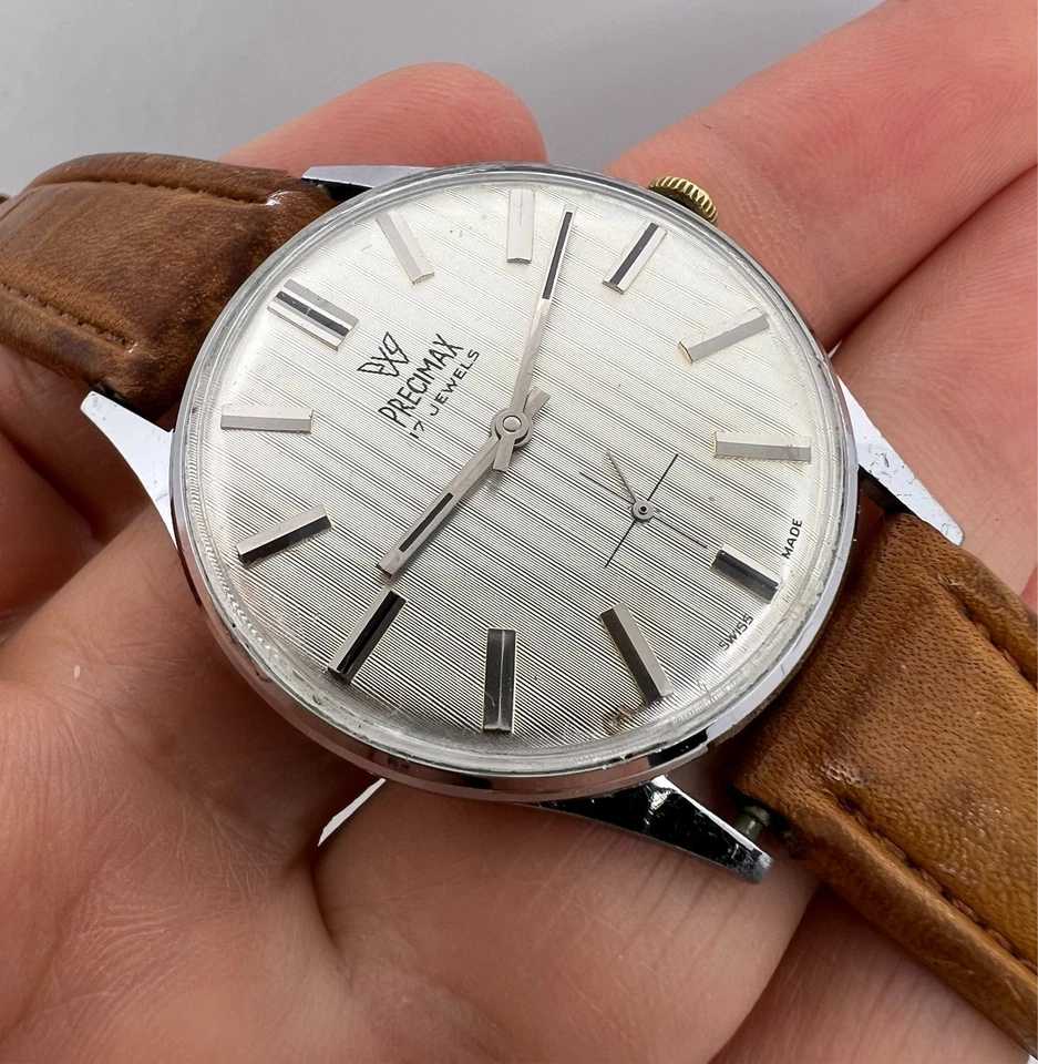 RELOJ VINTAGE PREMIMAX PARA HOMBRE HECHO EN SUIZA ULTRA DELGADO JUMBO 35 MM Foto 2 de 4