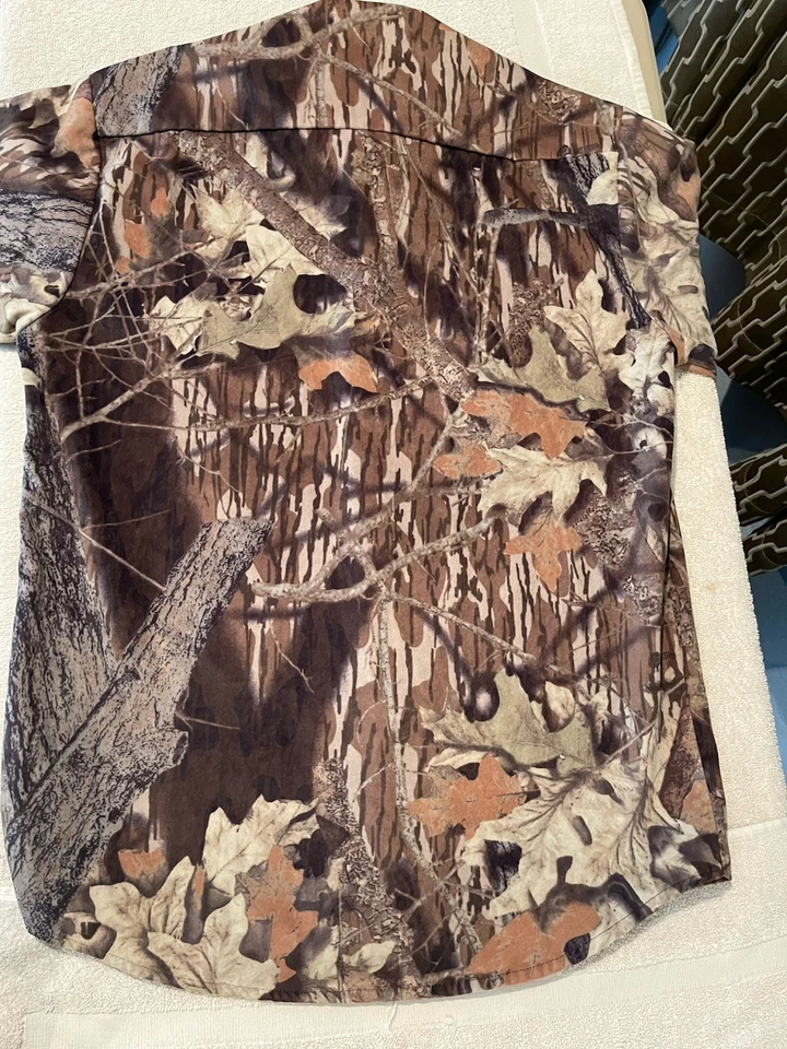 Vintage Wolf Mountain Camo Hunting Shirt Made in USA Men's M Outdoors 80s 90s - Image 3 of 4