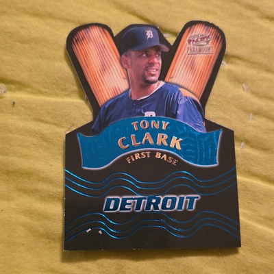 #ad Pacific Paramount Tony Clark Detroit Tigers 1999 Die Cut Checklist Card #6 $4.00