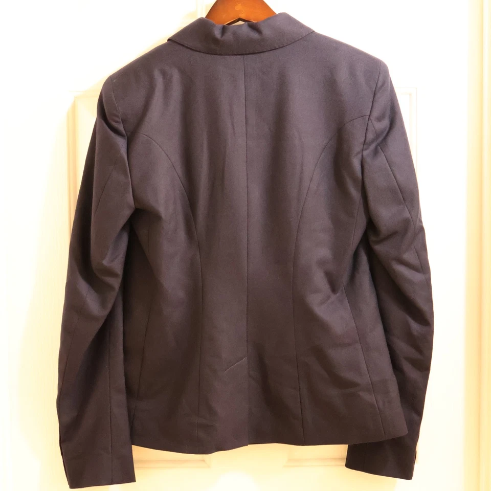 Polo Ralph Lauren Blazer Azul Marino Bordado Emblema Doble Botonadura Lana Viscosa 4 Foto 2 de 4