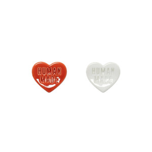Human Made Heart Chopstick Rest Red White Set of 2
