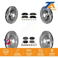 Front Rear Disc Brake Rotors And Ceramic Pads Kit For Lincoln Aviator K8T-104250