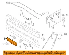 FORD OEM 15-17 F-150 Tail Gate Lock Hardware-Handle FL3Z9943400JA