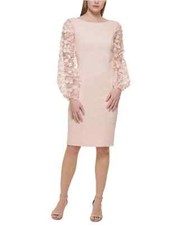 Eliza J Balloon Sleeve Sheath Dress MSRP $148 Size 10 # 1B 2202 Pr