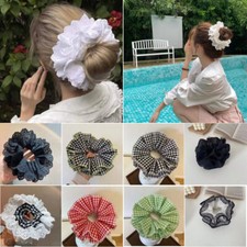 Ladies Womens Lace Hair Band Fashion Flower Hair Rope Large Lace Hair Accessory
