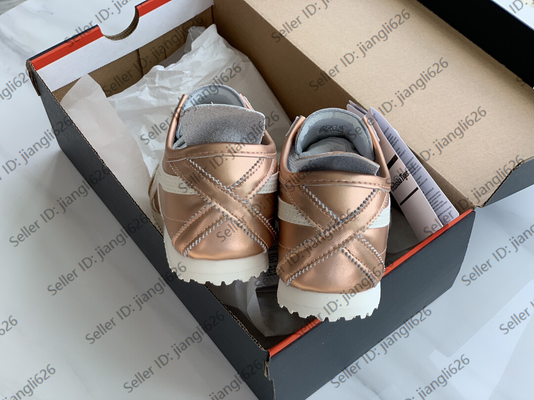 Rose Gold Onitsuka Tiger Mexico 66 Classic Shoes Fashion