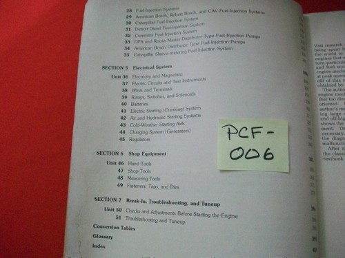 VINTAGE DIESEL MECHANICS-ENGINE SERVICE, REPAIR & MAINTENANCE MANUAL SCHULZ - Picture 3 of 6