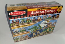 Melissa Doug Alphabet Express Floor Puzzle 10 Foot Long 27 Piece Floor Puzzle