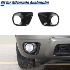 Front Fog Light Lamp Trim Cover Ring Molded For Chevrolet Avalanche Tahoe 07-13