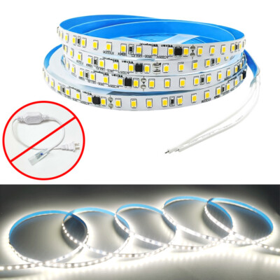 110V 220V LED Strip Lights LED Tape, No Transformer Needed, Natural White 4000K