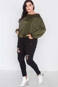 off the shoulder jacket plus size