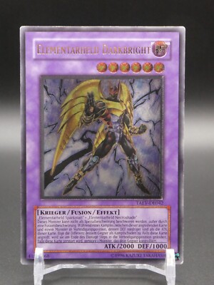 YUGIOH! Elementar-HELD Darkbright TAEV DE042/ Ultimate  Rare/ Deutsch