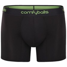 Comfyballs Mens Performance Long Boxer - Charcoal/Viper Green