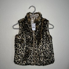 J Crew Girls Crewcuts 4 5 Leopard Vest Nwt Cheetah Animal Print
