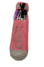 Free Press Women Micro Crew Fuzzy Socks 2 Pairs Pink Size 6-10.5 0925