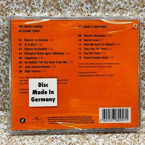 The Happy Horns Of Clark Terry It's What's Happenin' Brand New Factory Sealed CD - Picture 2 of 2