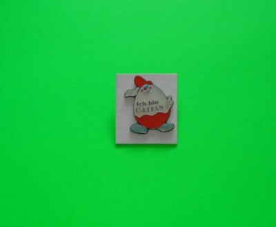 FERRERO METAL PIN - I'M AN Ü EGG FAN LAPEL PIN - WOVEN ITEM =EXCELLENT & RARE