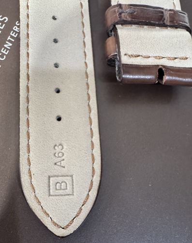 Patek Philippe Watch Strap A63-B 24 x 18 mm BROWN Alligator Swiss Made NWT - Picture 7 of 14