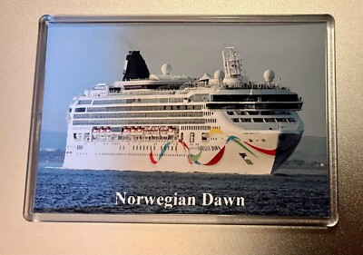 NCL Norwegian Dawn großer Kühlschrankmagnet Kreuzfahrtschiff Southampton 2023