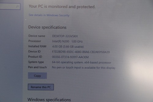 HP 15-fd0081wm Laptop N200 1.0GHZ 4GB RAM 128GB SSD - Afbeelding 2 van 17