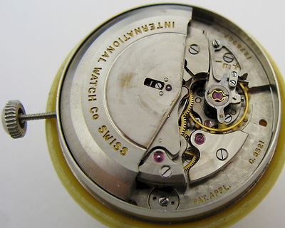 IWC 8521 calendar automatic watch movement & dial for part or